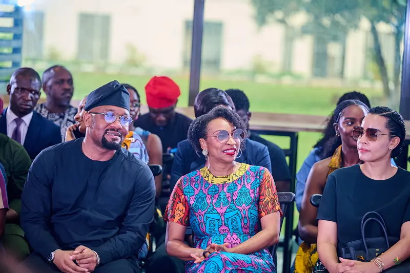 Guests in the front row wait for the Fashion & Food Showcase to begin